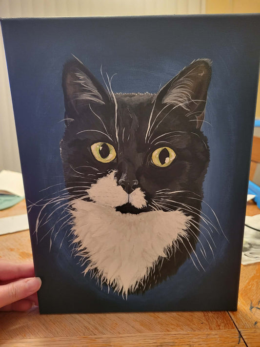 Hand painted pet portraits