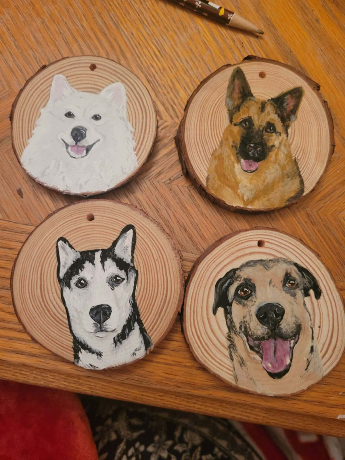 Custom Hand-painted Pet Ornaments
