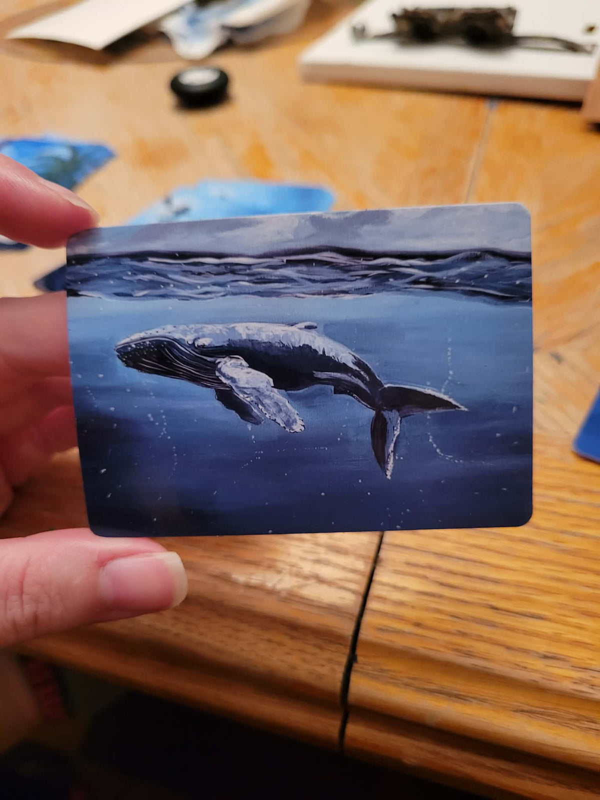 Tranquil Humpback Print Wallet