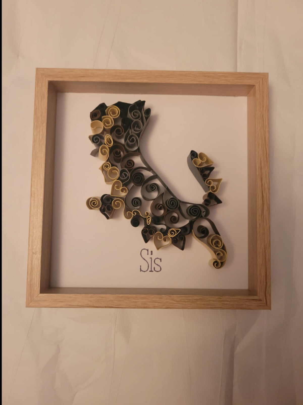 Hand quilled pet portraits