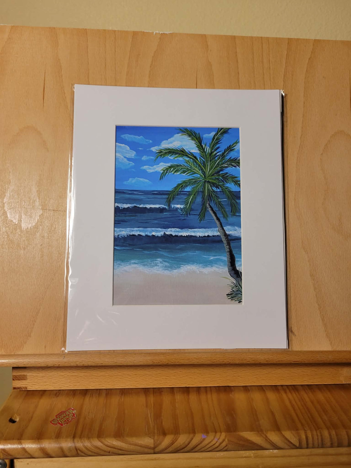 Tropical Beach Print  8x10” Matted